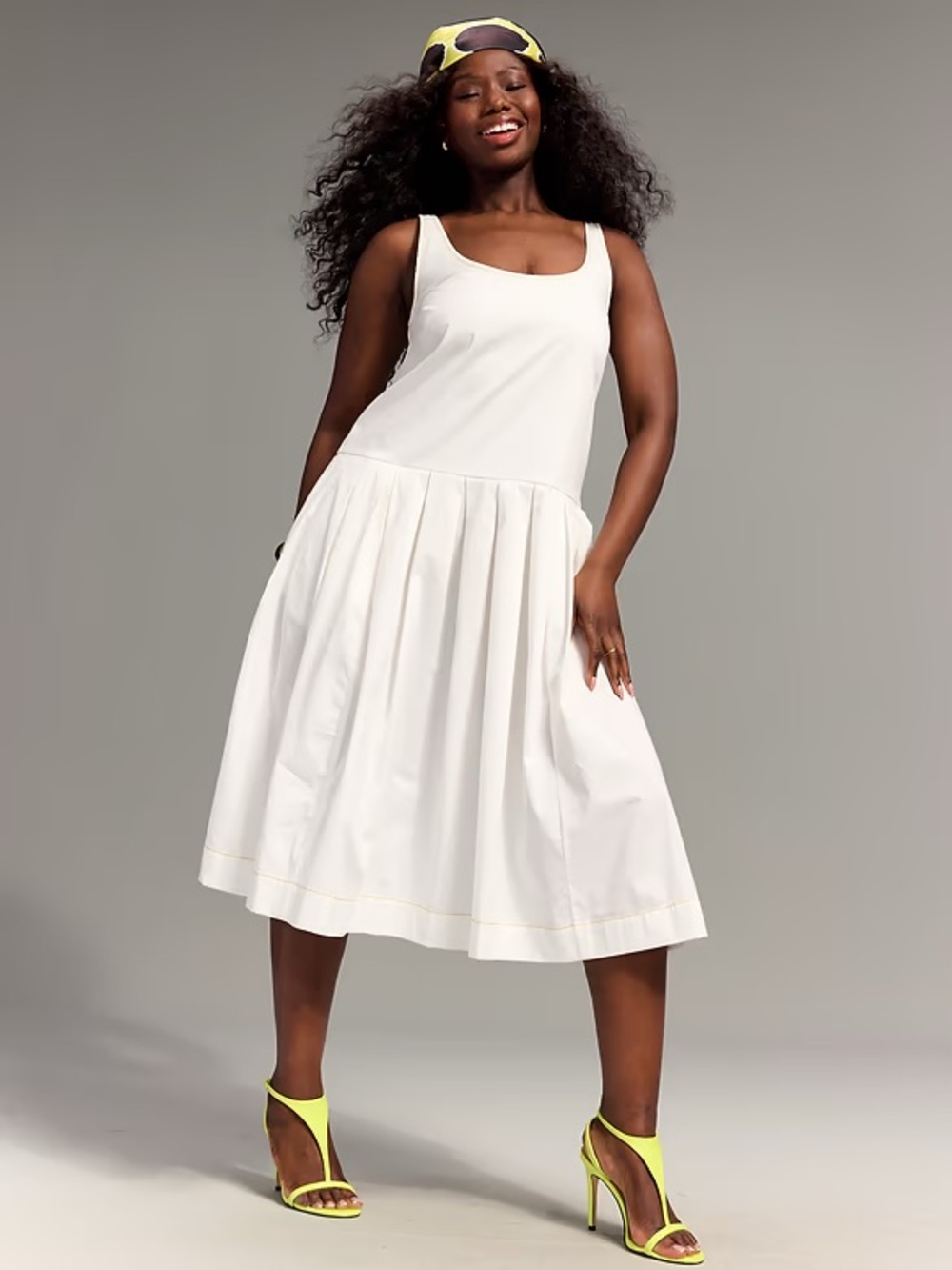 NWT! Old Navy x Christopher John Rogers Poplin Drop-Waist Dress